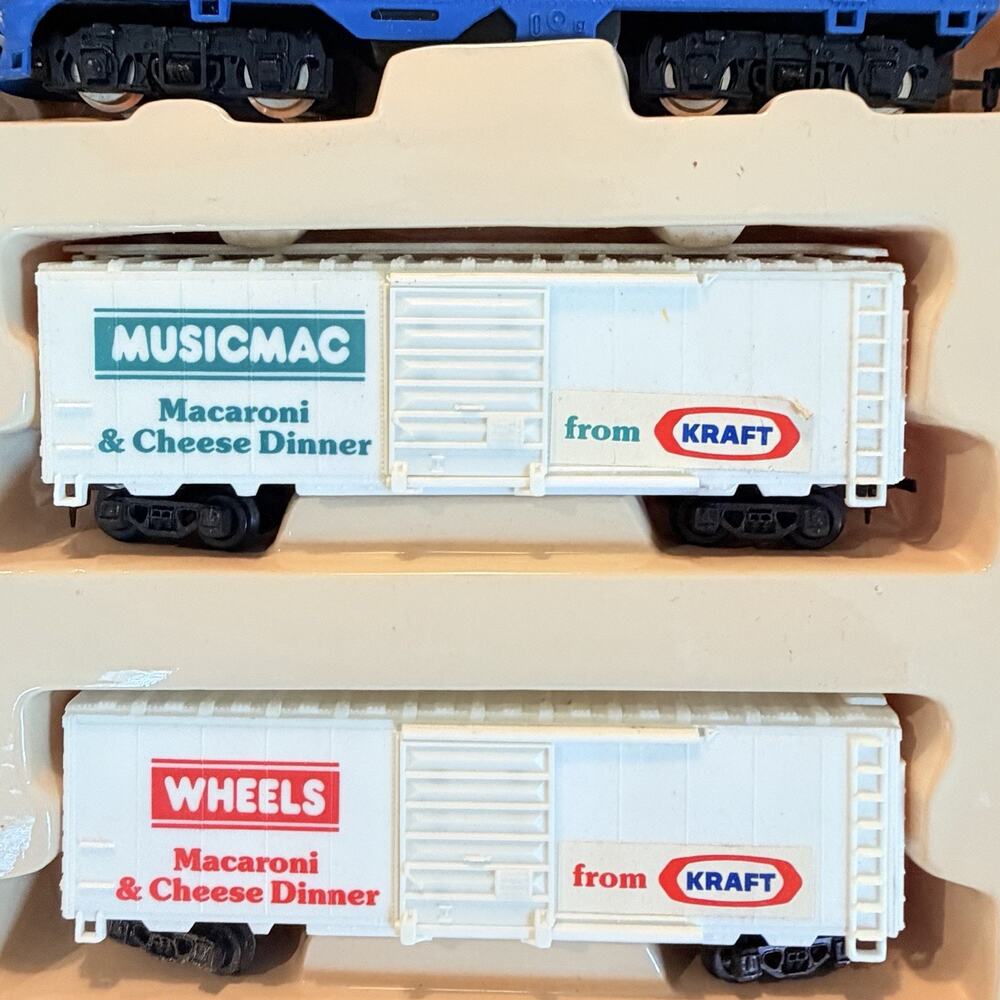 RARE Vintage Kraft Macaroni & Cheese Dinner Train Set Profit Depot HO Scale - Picture 4 of 5